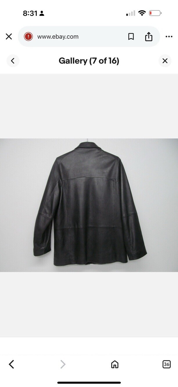 Wilsons Leather Pelle Studio Black Winter Jacket 3M Insulation Men's Size XL - Picture 4 of 8